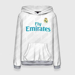 Толстовка-худи женская Real Madrid, цвет: 3D-меланж