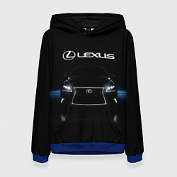 Толстовка-худи женская Lexus, цвет: 3D-синий