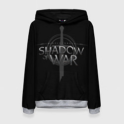 Толстовка-худи женская Shadow of War, цвет: 3D-меланж