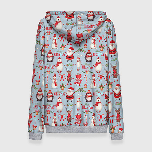 Женская толстовка Рождественская Милота / 3D-Меланж – фото 2