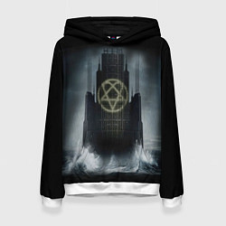 Толстовка-худи женская HIM: Devil Castle, цвет: 3D-белый