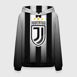 Толстовка-худи женская Juventus FC: New logo, цвет: 3D-черный