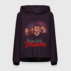 Толстовка-худи женская Группа Imagine Dragons цвета 3D-черный — фото 1