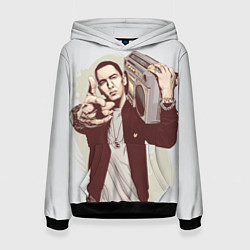Толстовка-худи женская Eminem: Street Music, цвет: 3D-черный