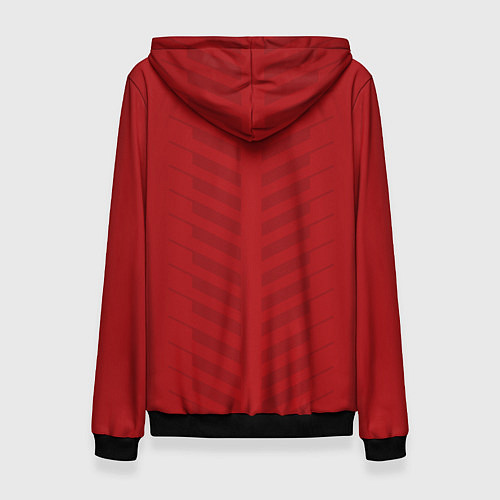 Женская толстовка Manchester United: Red Lines / 3D-Черный – фото 2