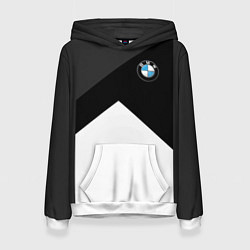 Толстовка-худи женская BMW 2018 SportWear 3, цвет: 3D-белый