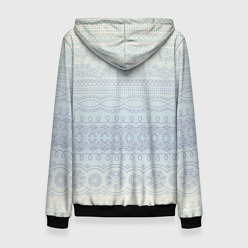 Женская толстовка Кролик хипстер / 3D-Черный – фото 2