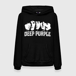 Толстовка-худи женская Deep Purple, цвет: 3D-черный