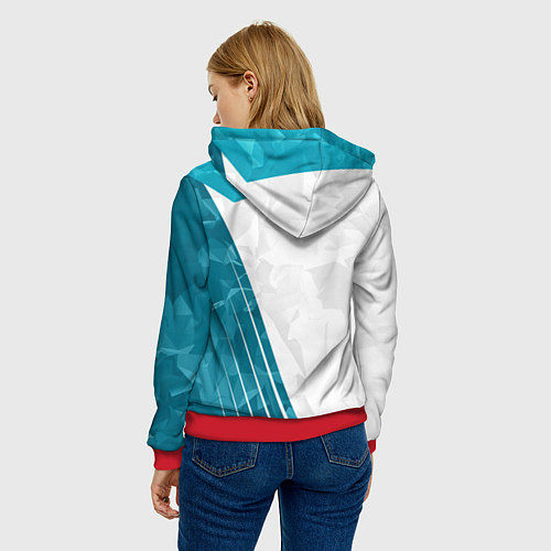 Женская толстовка FC Real Madrid: Abstract / 3D-Красный – фото 4