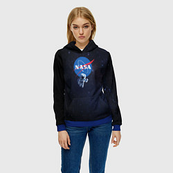 Толстовка-худи женская NASA: Hello World, цвет: 3D-синий — фото 2