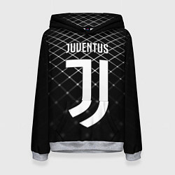 Толстовка-худи женская FC Juventus: Black Lines, цвет: 3D-меланж