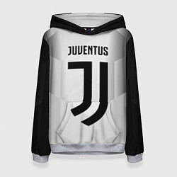 Толстовка-худи женская FC Juventus: Silver Original, цвет: 3D-меланж