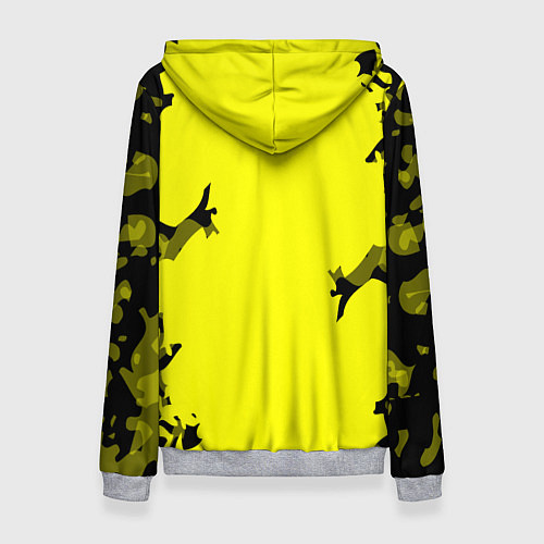 Женская толстовка FC Borussia Dortmund: Yellow & Black / 3D-Меланж – фото 2