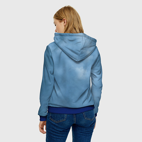 Женская толстовка Skillet: Smoke / 3D-Синий – фото 4