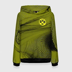 Толстовка-худи женская FC Borussia Sport, цвет: 3D-черный