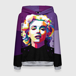Толстовка-худи женская Marilyn Monroe, цвет: 3D-меланж