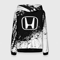 Толстовка-худи женская Honda: Black Spray, цвет: 3D-черный