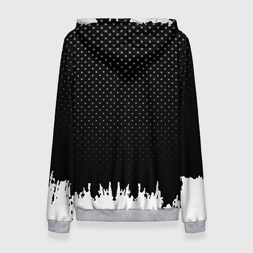 Женская толстовка Mercedes-Benz: Black Side / 3D-Меланж – фото 2