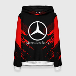 Толстовка-худи женская Mercedes-Benz: Red Anger, цвет: 3D-белый