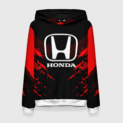 Толстовка-худи женская Honda: Red Anger, цвет: 3D-белый