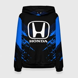 Толстовка-худи женская Honda: Blue Anger, цвет: 3D-черный