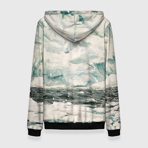 Женская толстовка Грот: Ледокол Вега / 3D-Черный – фото 2