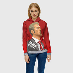 Толстовка-худи женская Grazie, цвет: 3D-меланж — фото 2