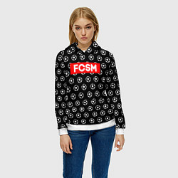 Толстовка-худи женская FCSM Supreme, цвет: 3D-белый — фото 2