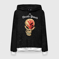 Толстовка-худи женская Death Punch 5, цвет: 3D-белый