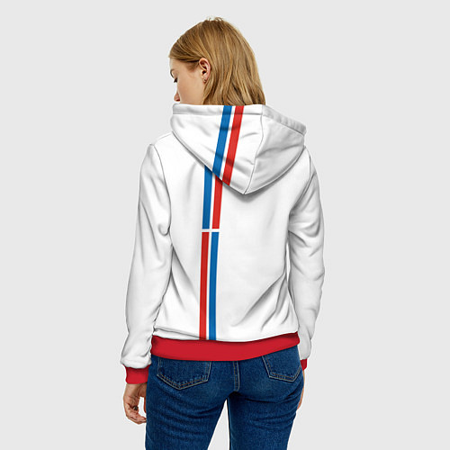 Женская толстовка Пермский край / 3D-Красный – фото 4