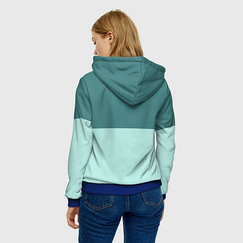 Женская толстовка Сборная Испании: Вратарская ЧМ-2018 / 3D-Синий – фото 4