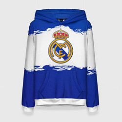 Толстовка-худи женская Real Madrid FC, цвет: 3D-белый