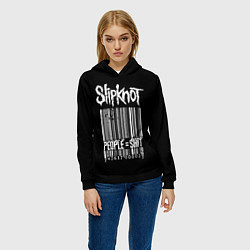 Толстовка-худи женская Slipknot: People Shit, цвет: 3D-черный — фото 2