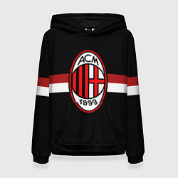 Толстовка-худи женская AC Milan 1899, цвет: 3D-черный