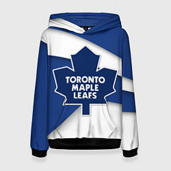 Толстовка-худи женская Toronto Maple Leafs, цвет: 3D-черный