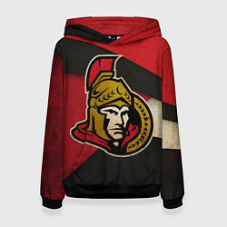 Толстовка-худи женская HC Ottawa Senators: Old Style, цвет: 3D-черный