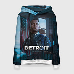 Толстовка-худи женская Detroit: Markus, цвет: 3D-белый