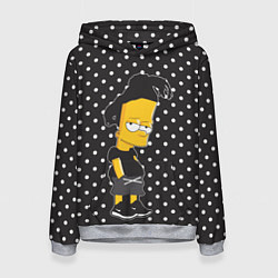Толстовка-худи женская Барт с дредами, цвет: 3D-меланж