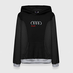 Толстовка-худи женская Audi Carbon, цвет: 3D-меланж