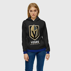 Толстовка-худи женская Vegas: Golden Knights, цвет: 3D-синий — фото 2