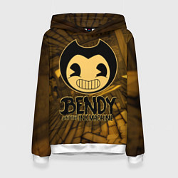 Толстовка-худи женская Black Bendy, цвет: 3D-белый