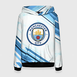 Толстовка-худи женская Manchester city, цвет: 3D-черный