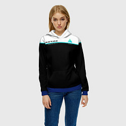 Толстовка-худи женская Detroit: AX400, цвет: 3D-синий — фото 2