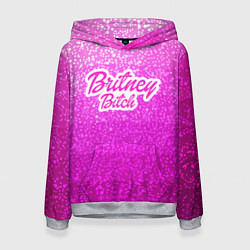 Толстовка-худи женская Britney Bitch, цвет: 3D-меланж
