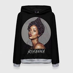 Толстовка-худи женская Rihanna, цвет: 3D-меланж
