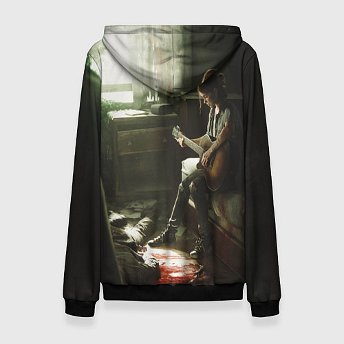 Женская толстовка The Last of Us: Guitar Music / 3D-Черный – фото 2