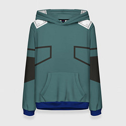 Толстовка-худи женская MHA IZUKU MIDORIYA, цвет: 3D-синий
