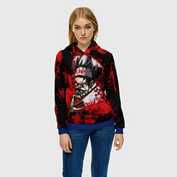 Толстовка-худи женская Pudge Chef, цвет: 3D-синий — фото 2