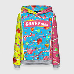 Толстовка-худи женская GONE Fludd, цвет: 3D-меланж