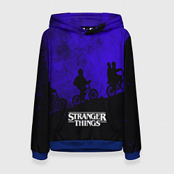 Толстовка-худи женская Stranger Things: Moon Biker, цвет: 3D-синий